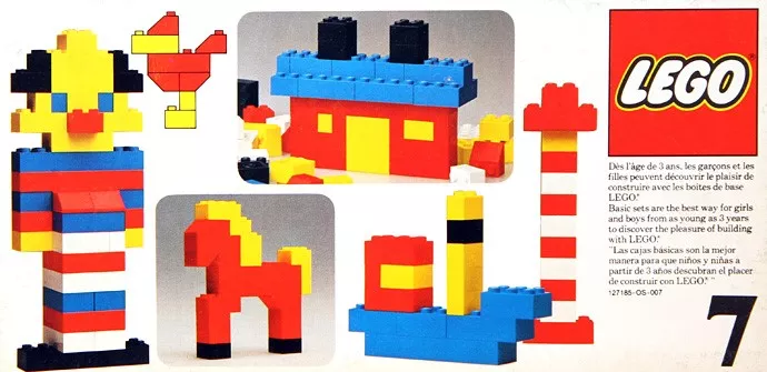 Set LEGO Basic 7 Basic Building Set, 3+