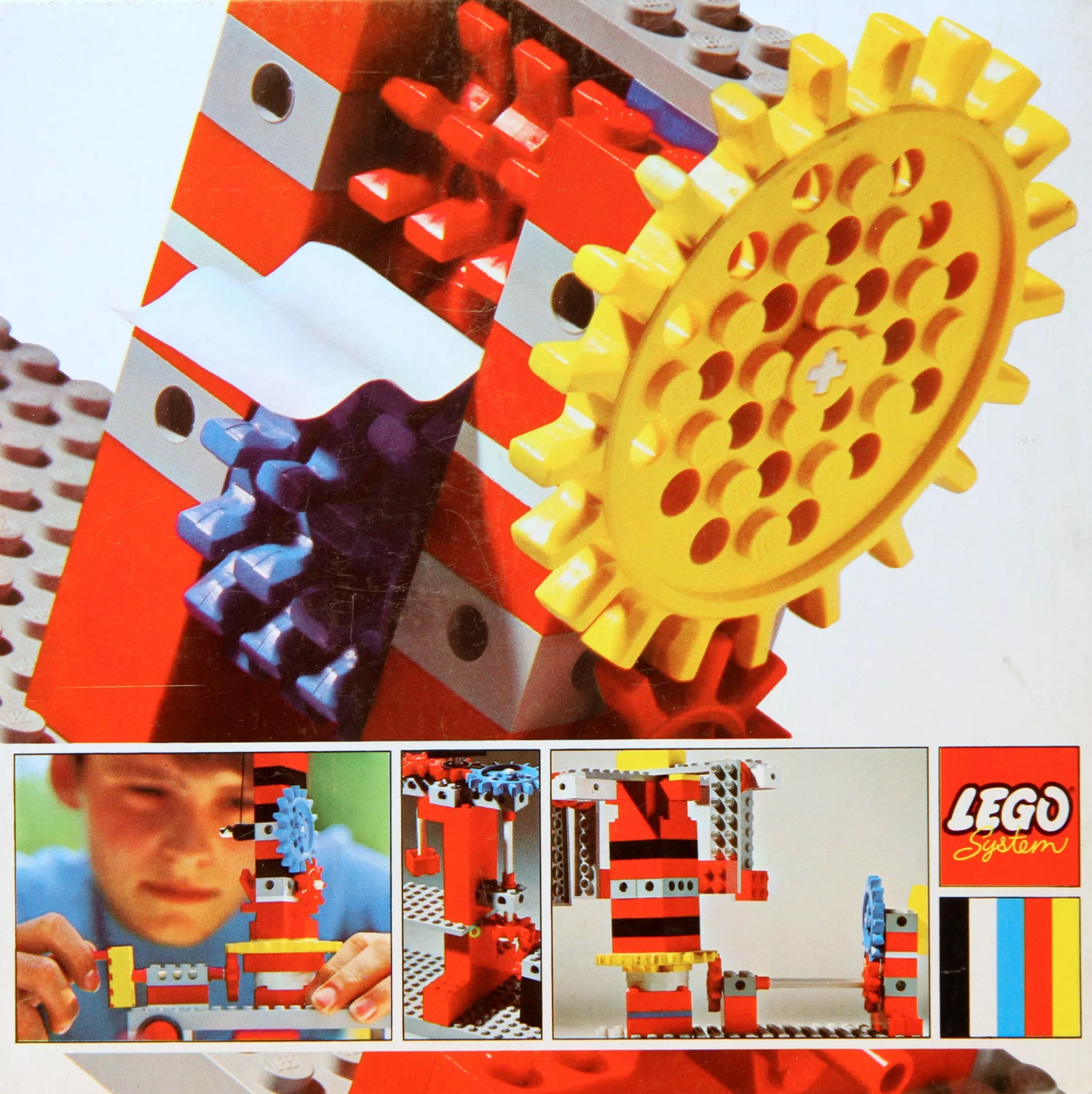 Set LEGO Basic 747 Baseplates, Red and Blue