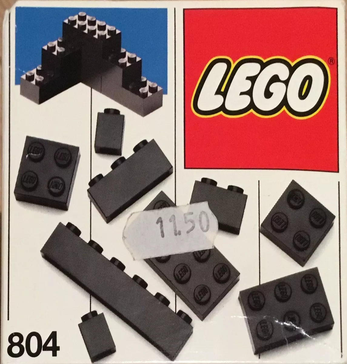 Set LEGO Basic 804 Extra Bricks Black