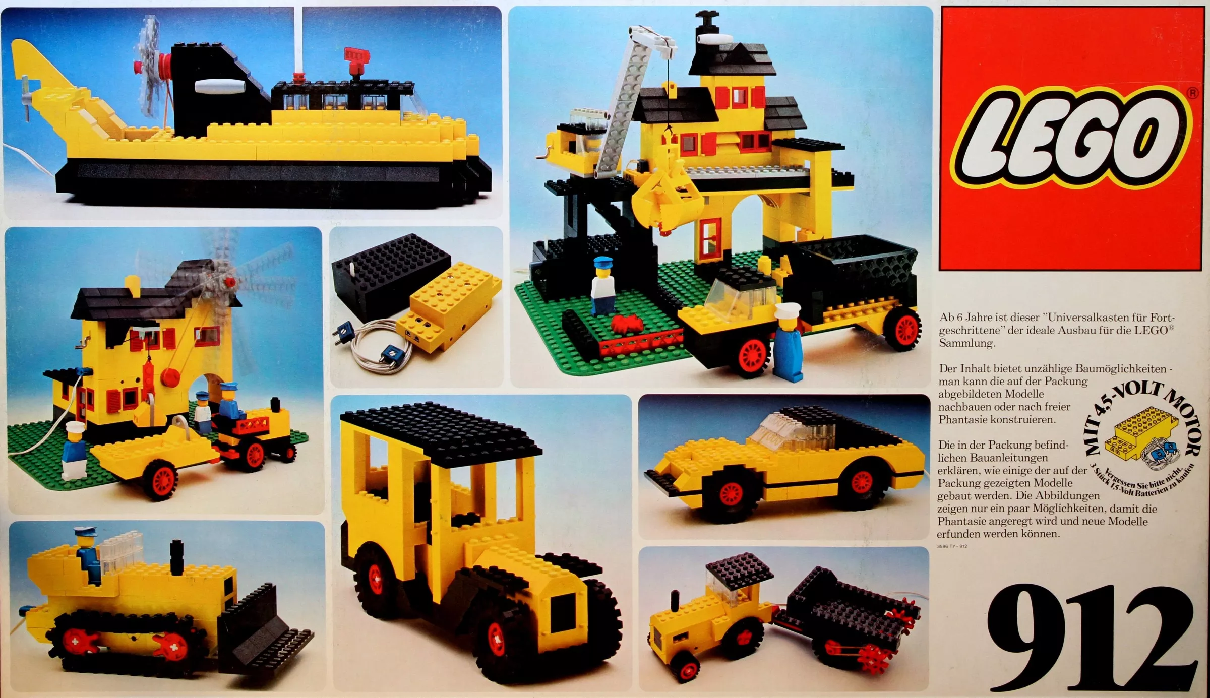 Set LEGO Basic 912 Advanced Basic Set with Motor, 6+