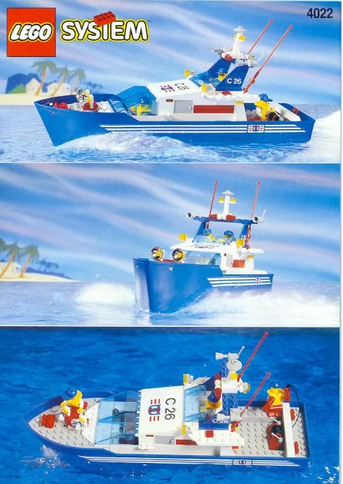Set LEGO Boats 4022 C26 Sea Cutter