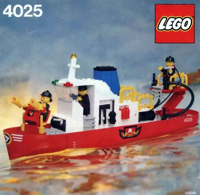 Set LEGO Boats 4025 Fire Boat