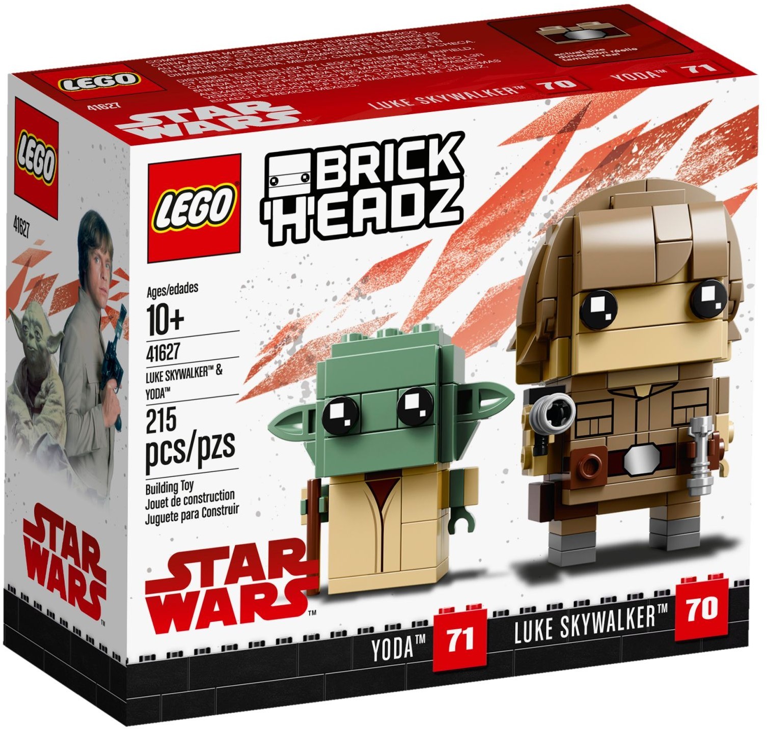 Lego 41627 Luke Skywalker & Yoda - Set Lego Brickheadz pas cher