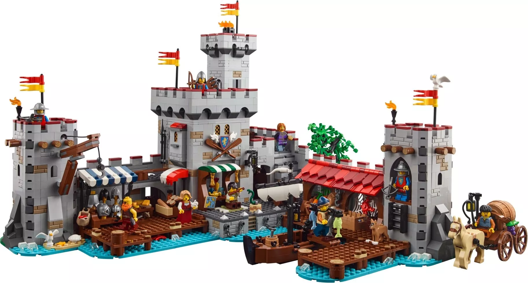 Set LEGO Bricklink 910047 Medieval Seaside Market