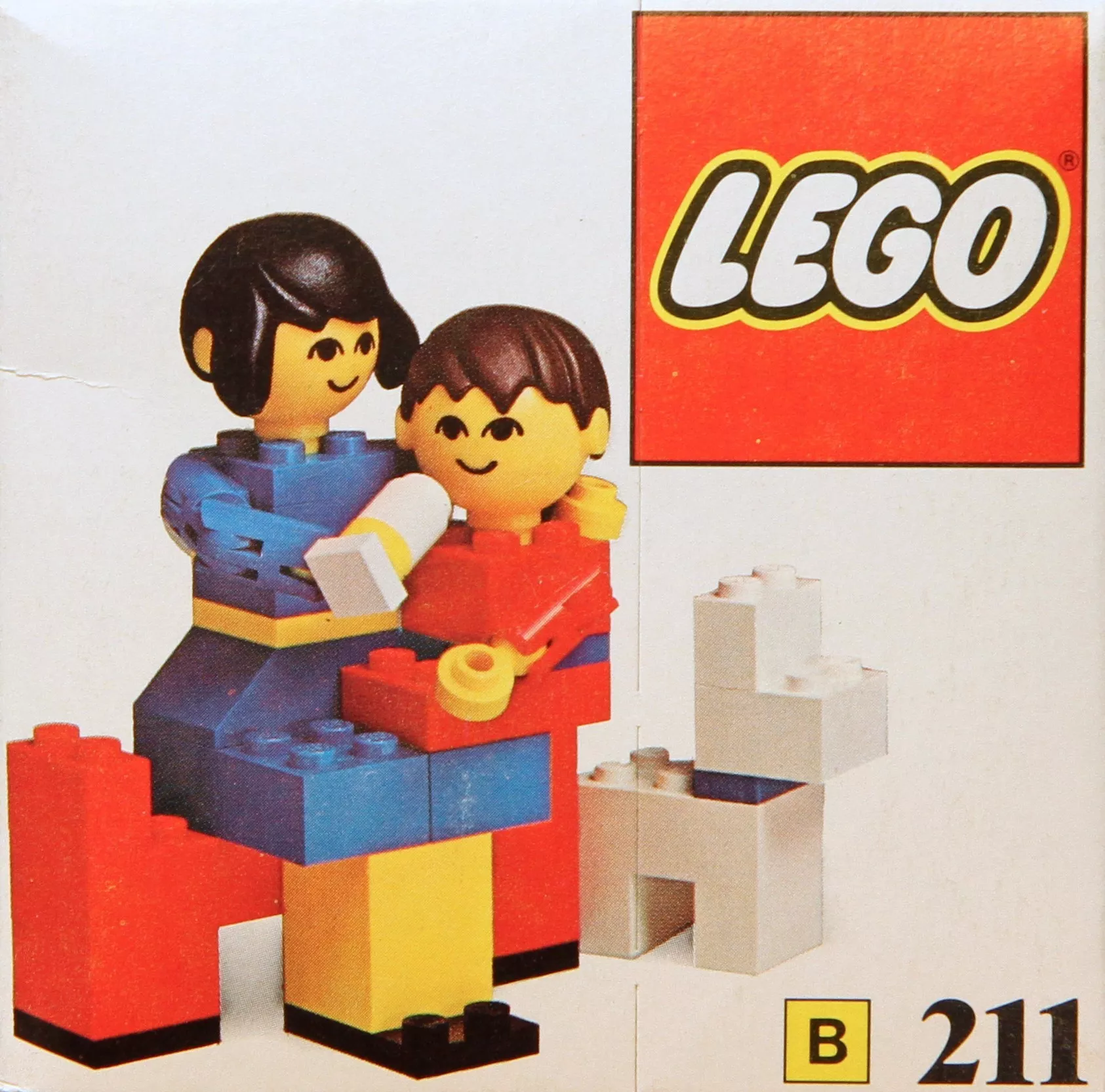 Set LEGO Building Set with People 211 Mother and baby with dog