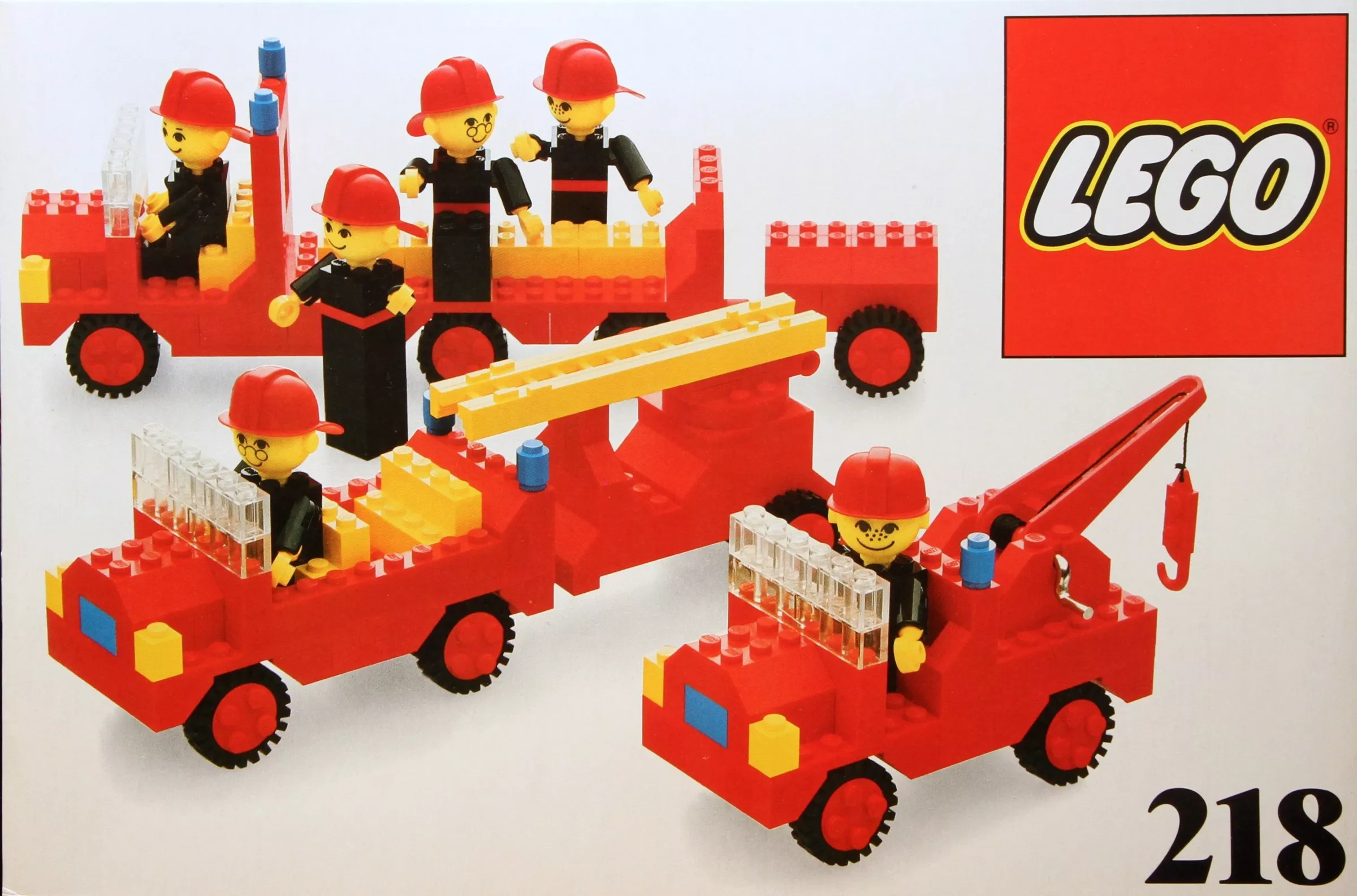 Set LEGO Building Set with People 218 Firemen