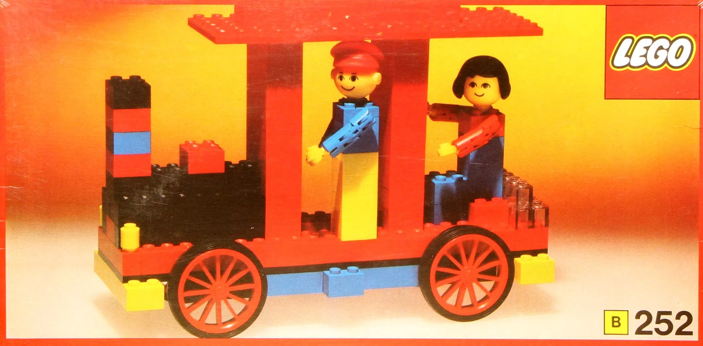 Set LEGO Building Set with People 252 Locomotive with driver and passenger