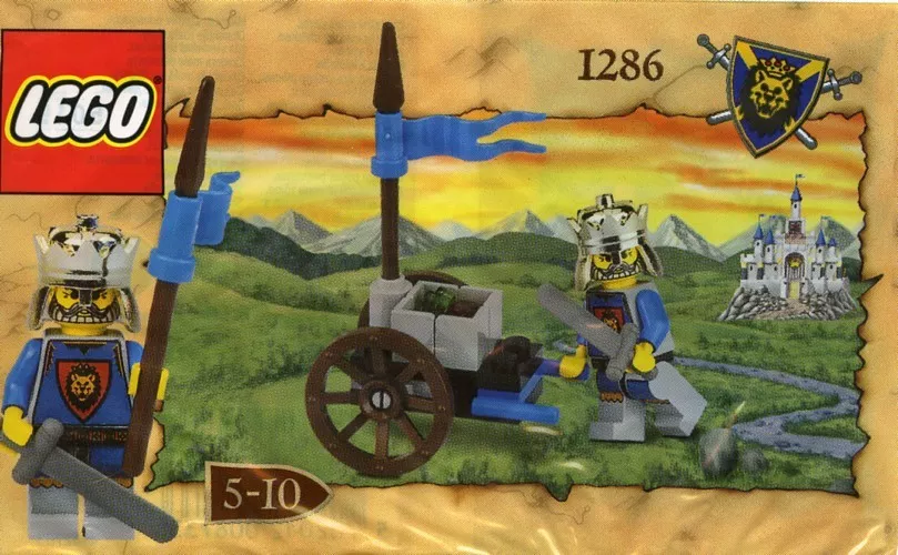 Set LEGO Castle 1286 King Leo's Spear Cart