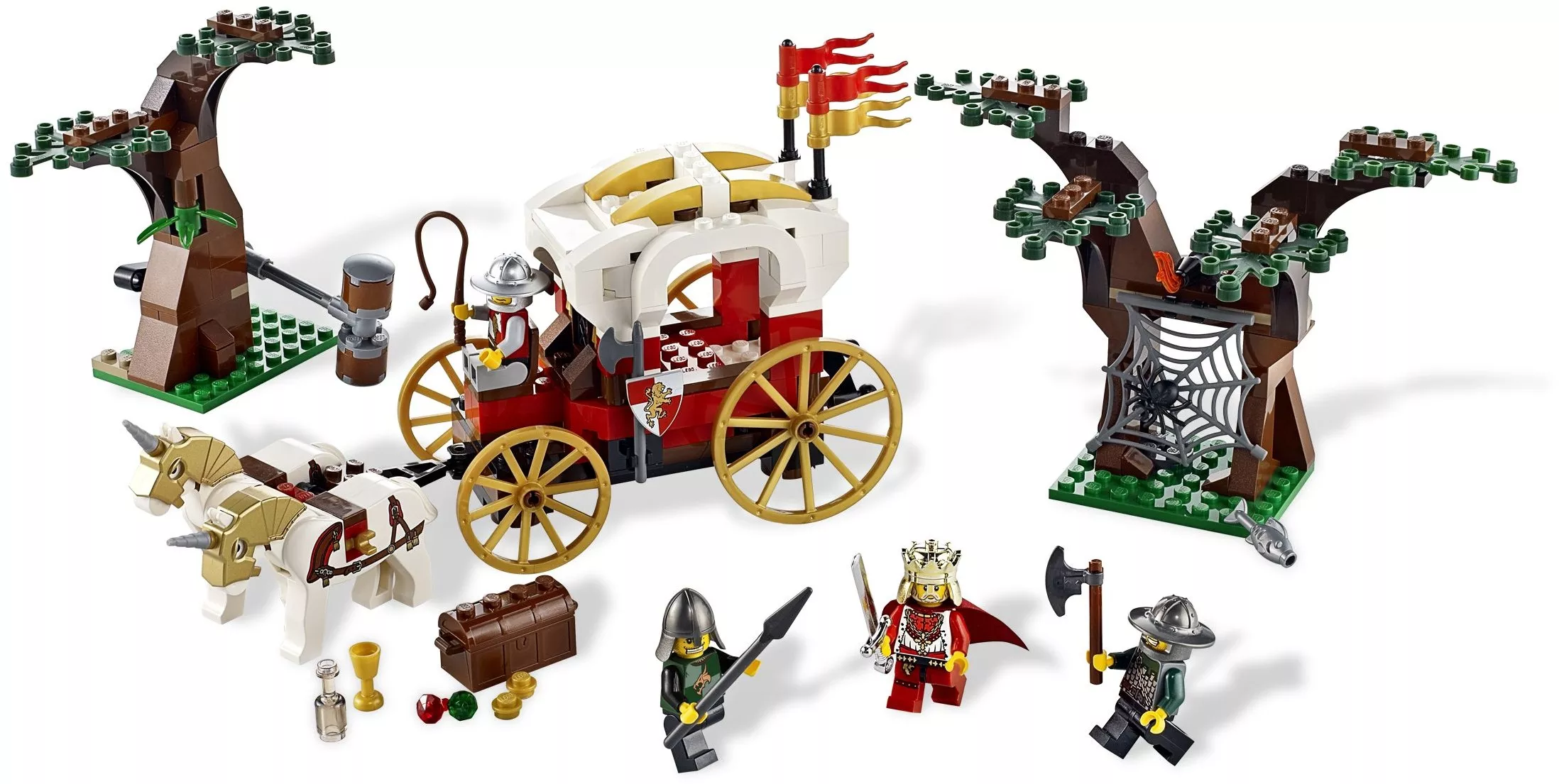 Set LEGO Castle 7188 King's Carriage Ambush