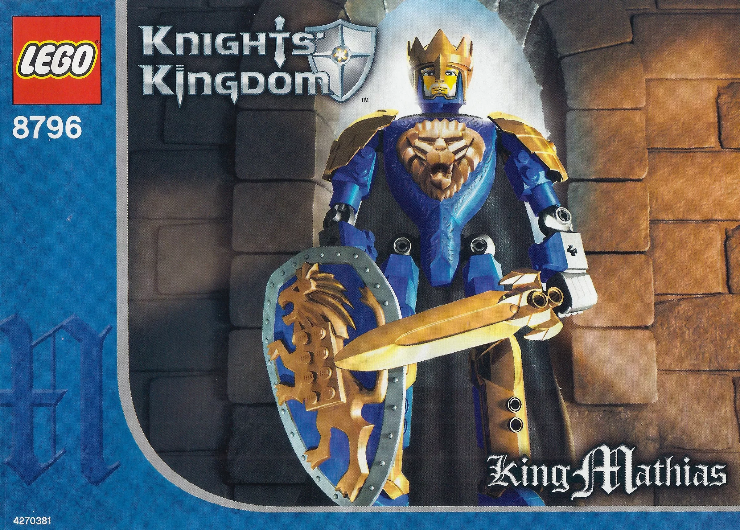 Set LEGO Castle 8796 King Mathias