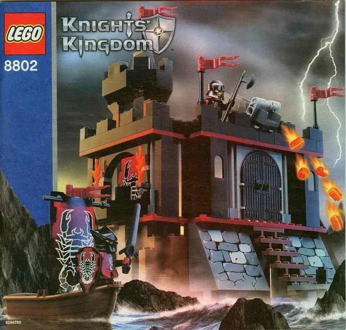 Set LEGO Castle 8802 Dark Fortress Landing