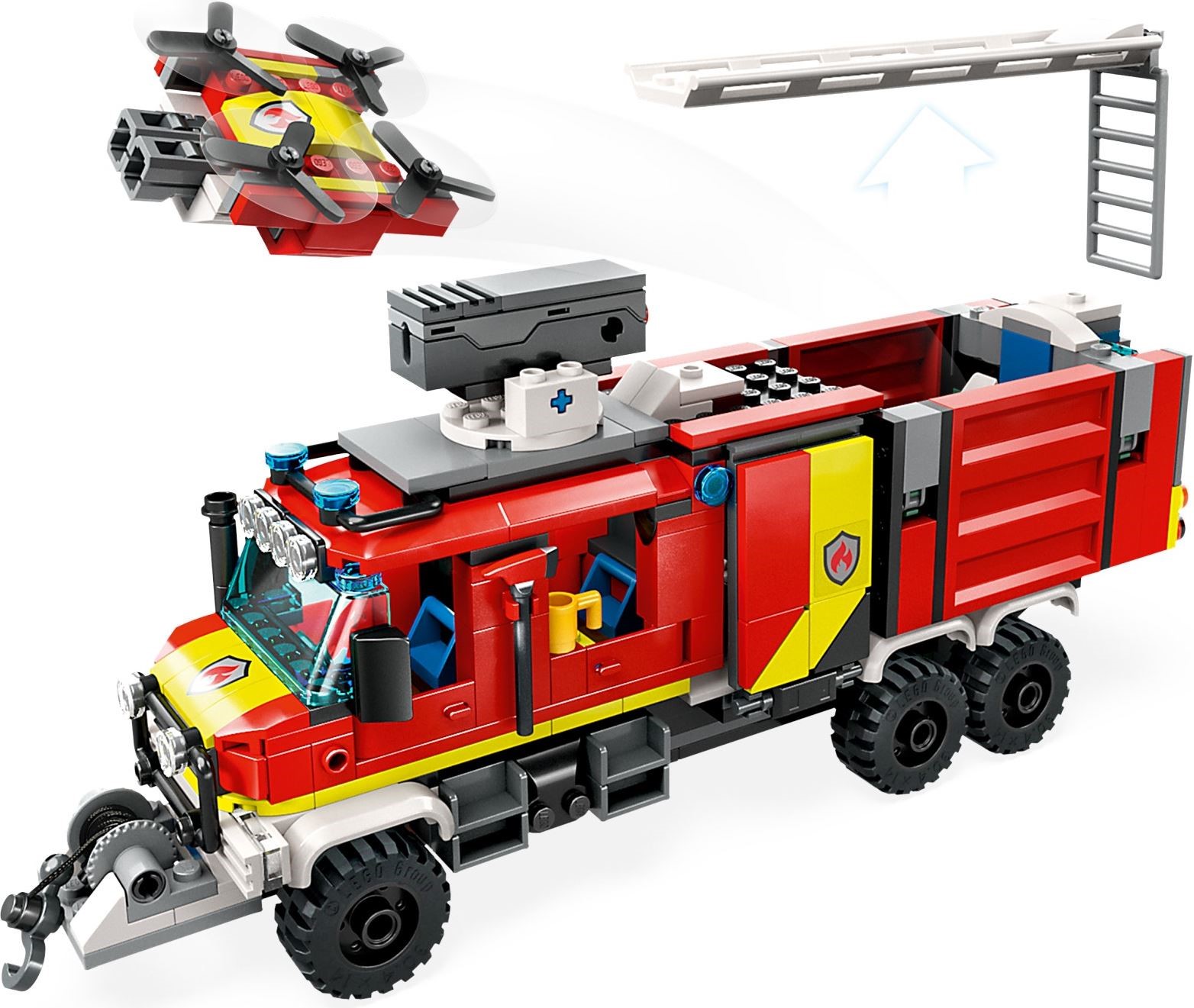 La caserne et le camion des pompiers - LEGO® City - 60375 - Jeux de  construction