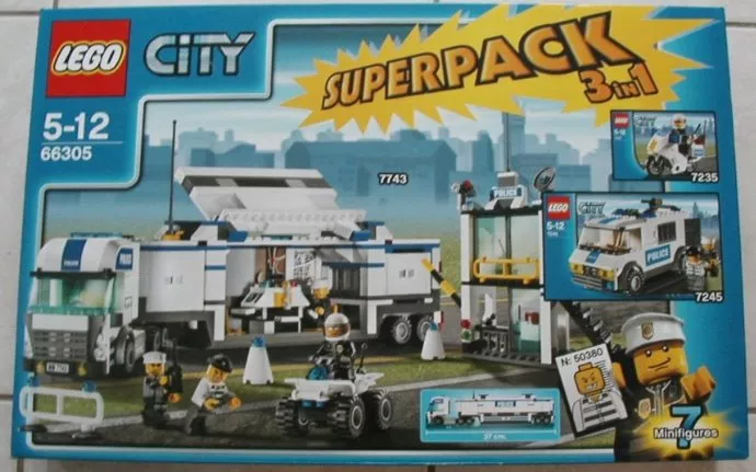 Set LEGO City 66305 City Police Super Pack 3 in 1