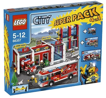 Set LEGO City 66357 City Super Pack 4 in 1