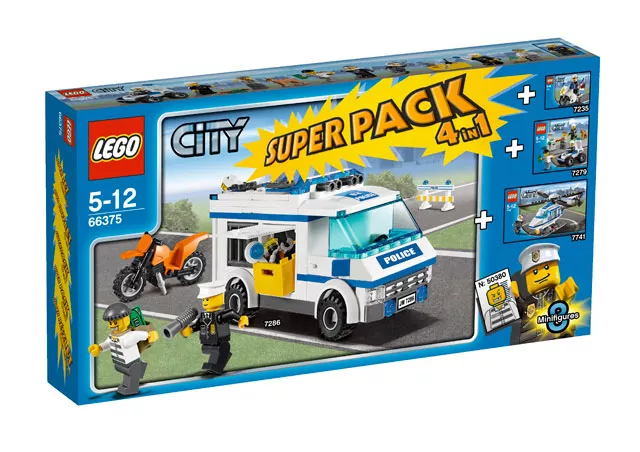 Set LEGO City 66375 City Super Pack 4 in 1