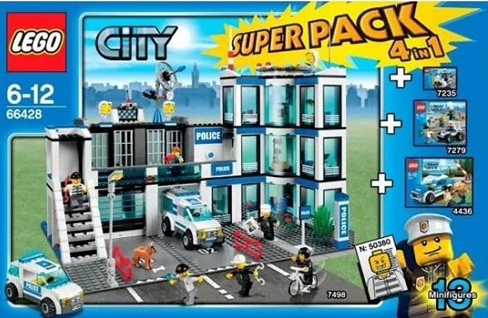 Set LEGO City 66428 City Police Super Pack 4-in-1