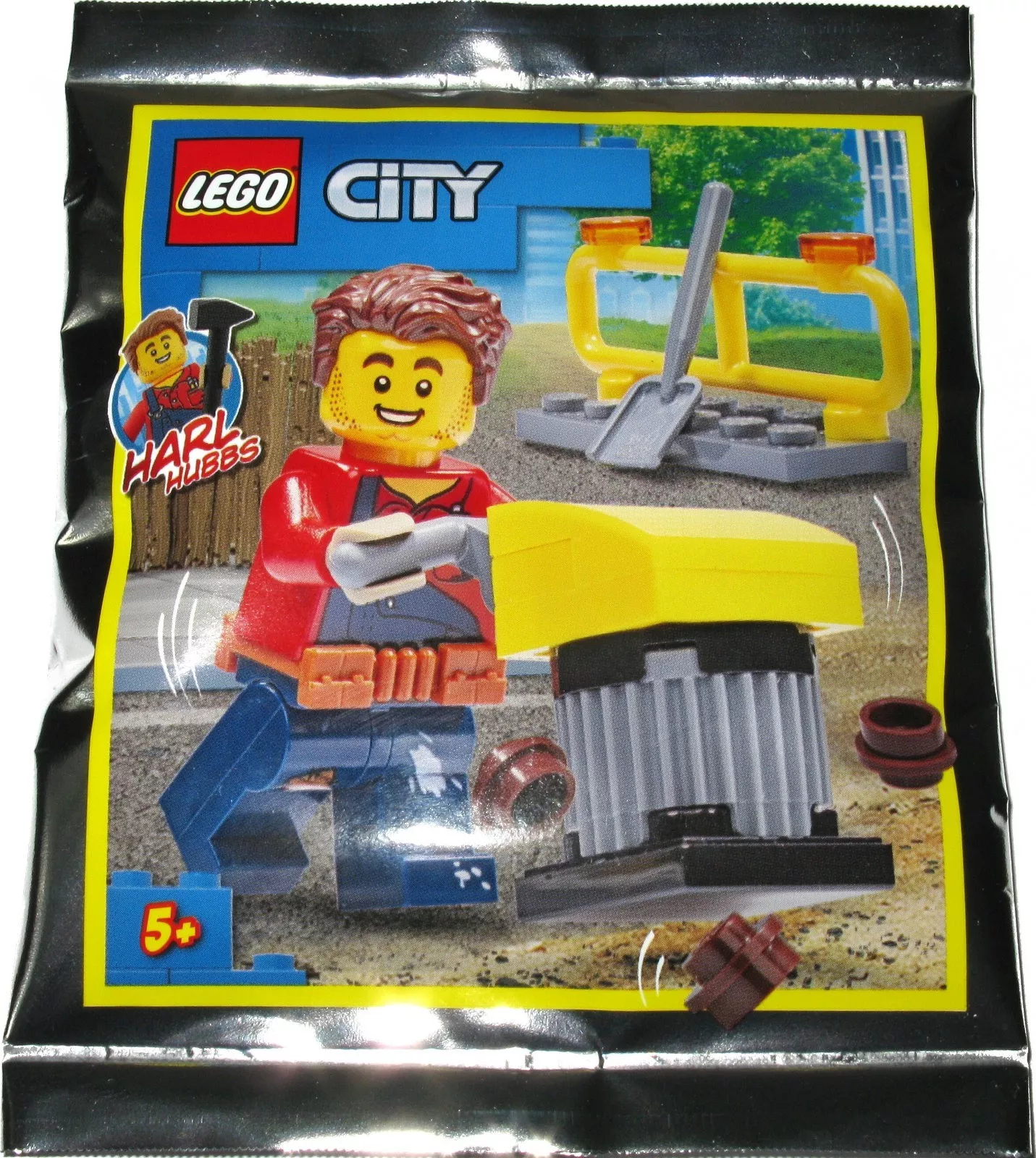 Set LEGO City 952018 Harl Hubbs with Tamping Rammer