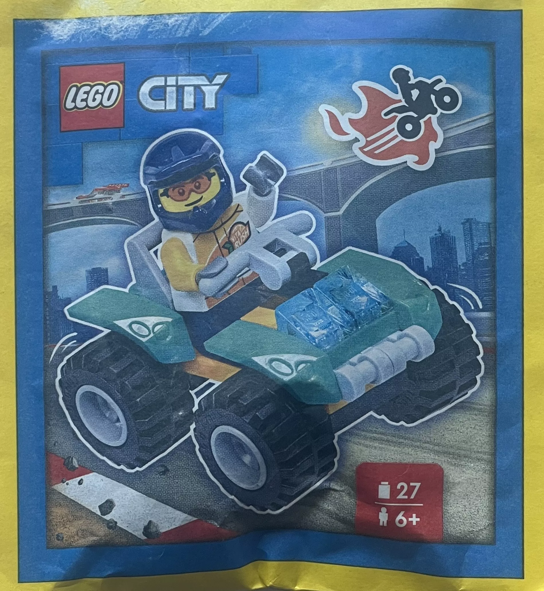 Set LEGO City 952308 Stuntman with Quad Bike