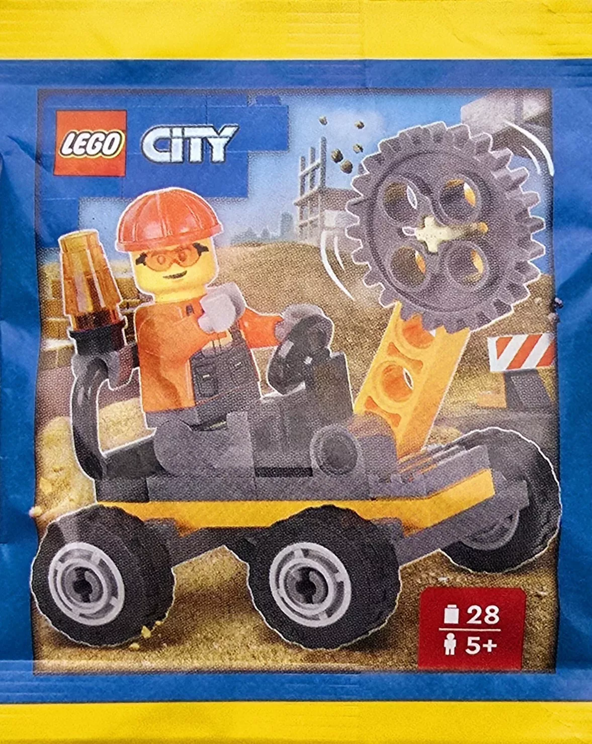 Set LEGO City 952502 Construction Worker with Rotary Cutter