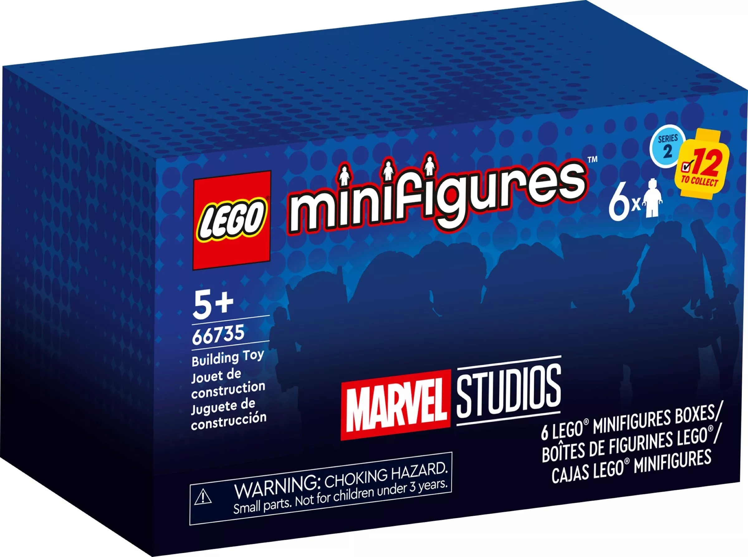 Set LEGO Collectable Minifigures 66735 LEGO Minifigures - Marvel Studios Series 2 {Box of 6 random packs}