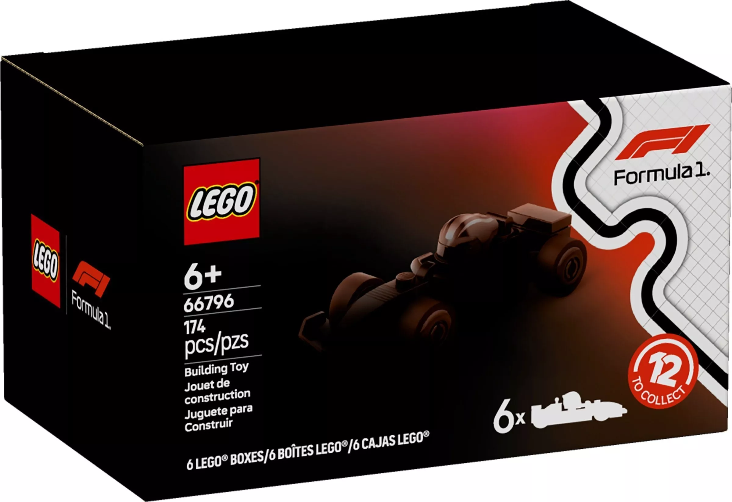 Set LEGO Collectable Minifigures 66796 LEGO Collectables - F1 Race Cars {Box of 6 random packs}