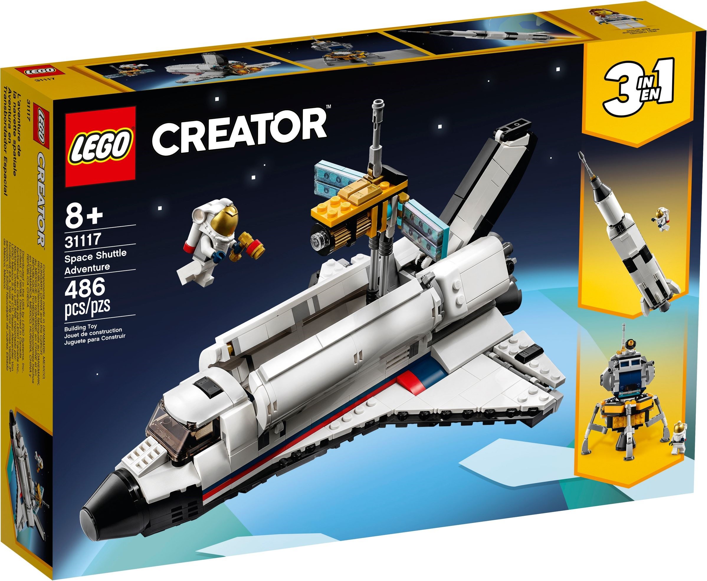 Lego 31117 L'aventure en navette spatiale - Set Lego Creator pas cher