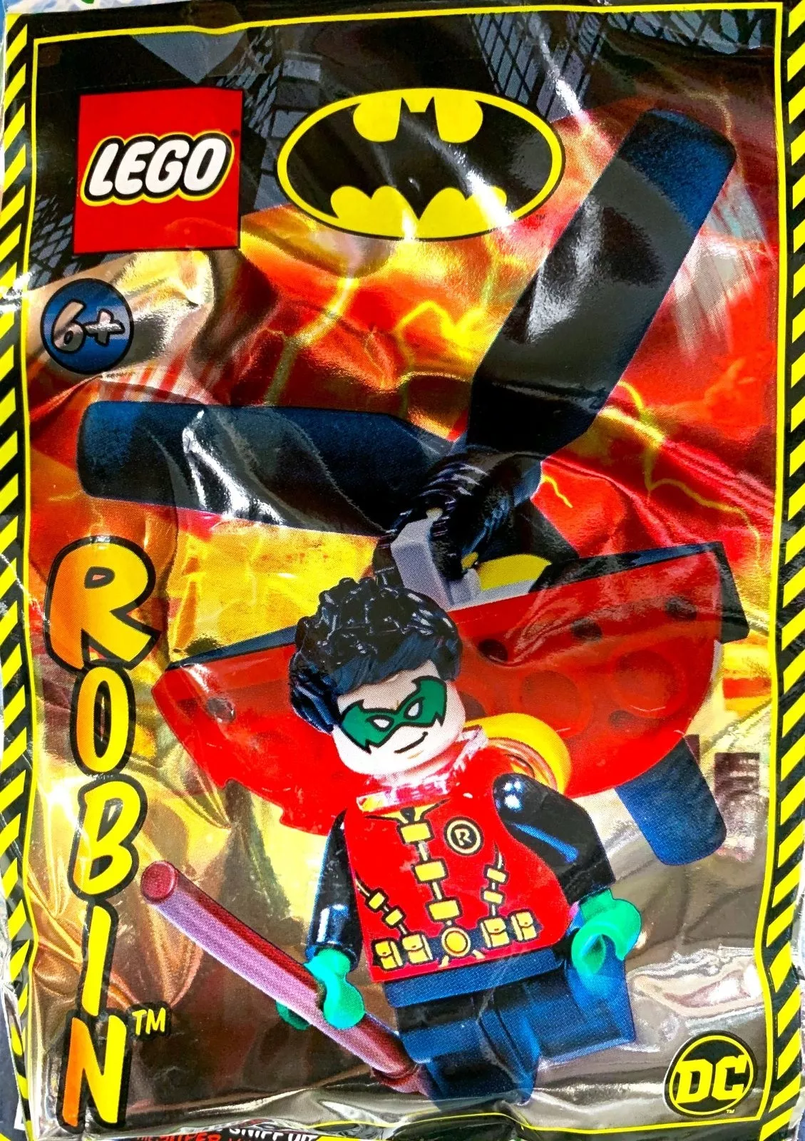 Set LEGO DC Comics Super Heroes 212221 Robin and Heli-Pack