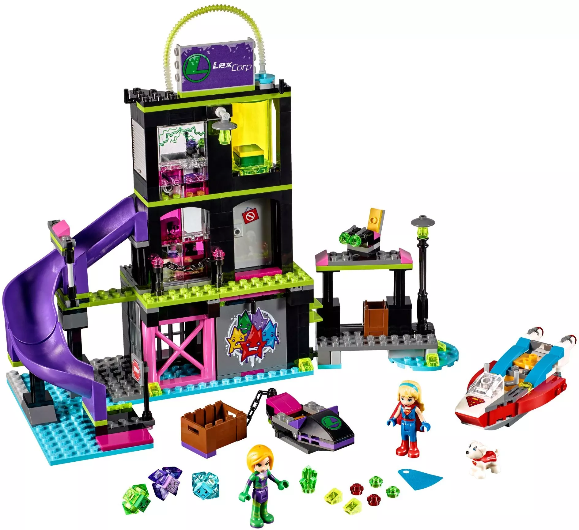 Set LEGO DC Comics Super Heroes 41238 Lena Luthor Kryptomite Factory
