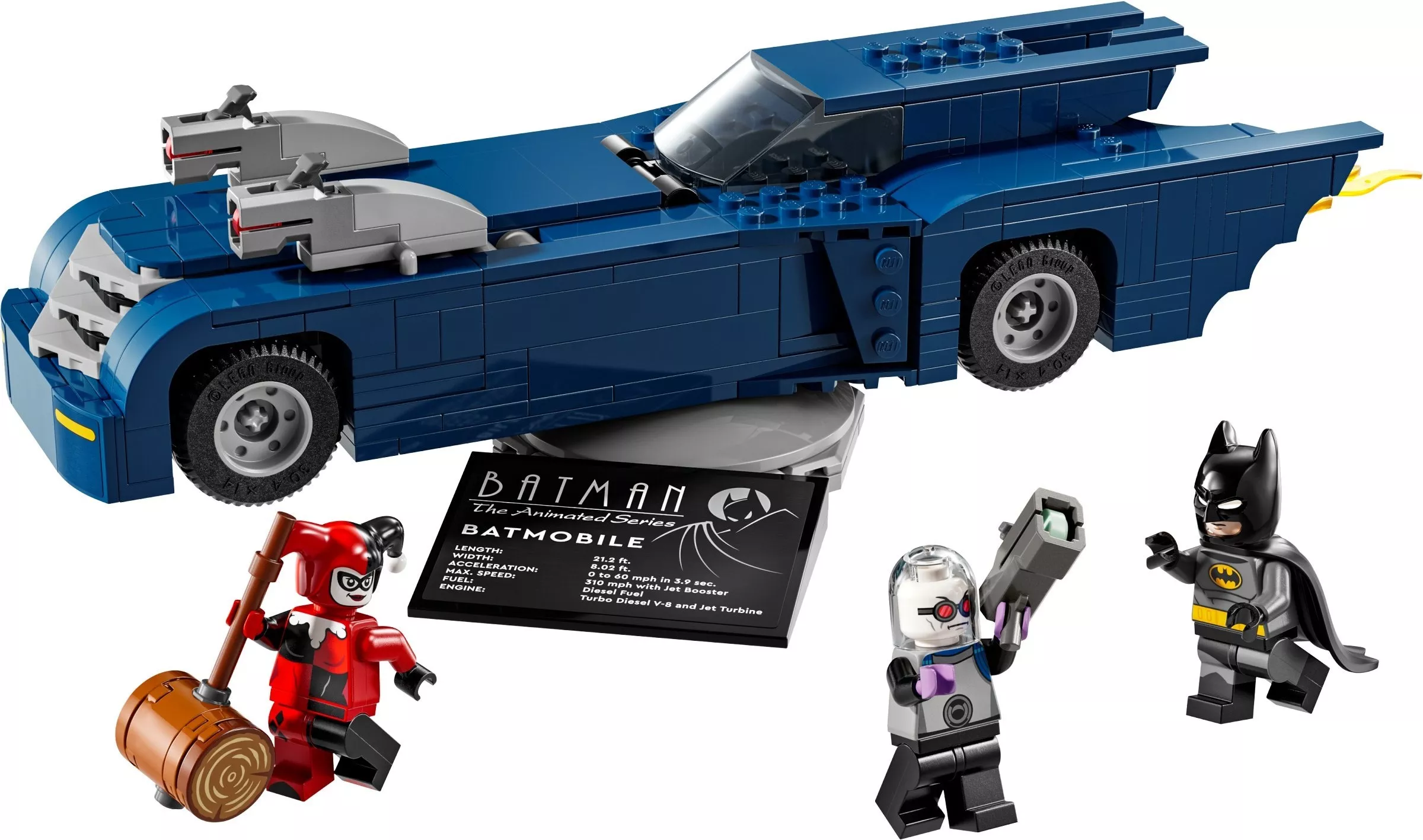 Set LEGO DC Comics Super Heroes 76274 Batman avec la Batmobile contre Harley Quinn et Mr. Freeze