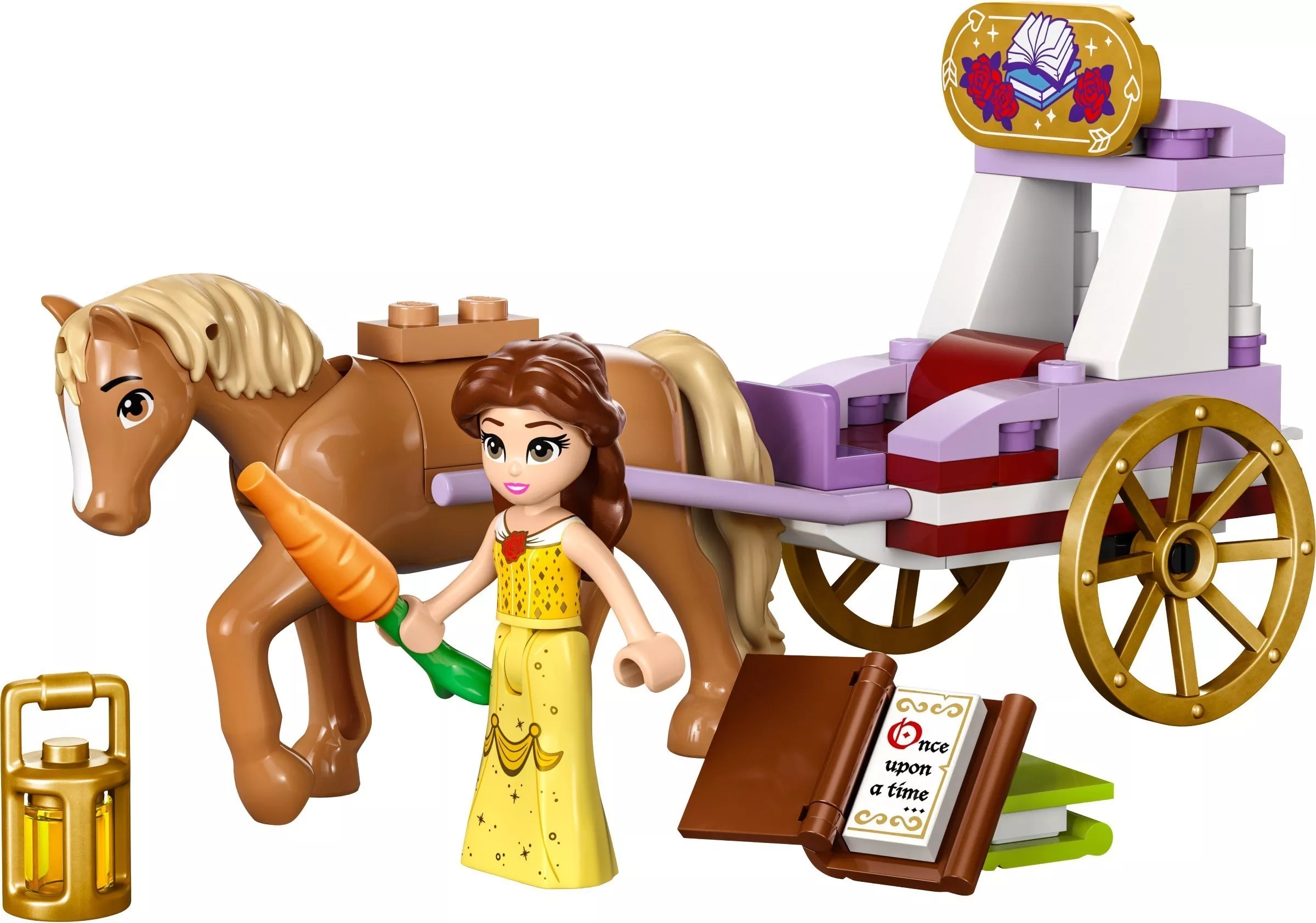 Set LEGO Disney 43233 Belle's Storytime Horse Carriage