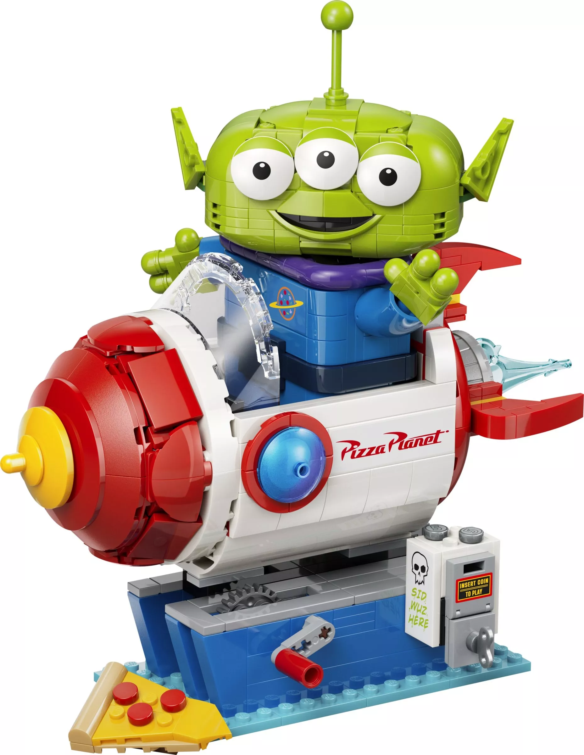 Set LEGO Disney 43307 Alien with Pizza Planet Rocket Ride