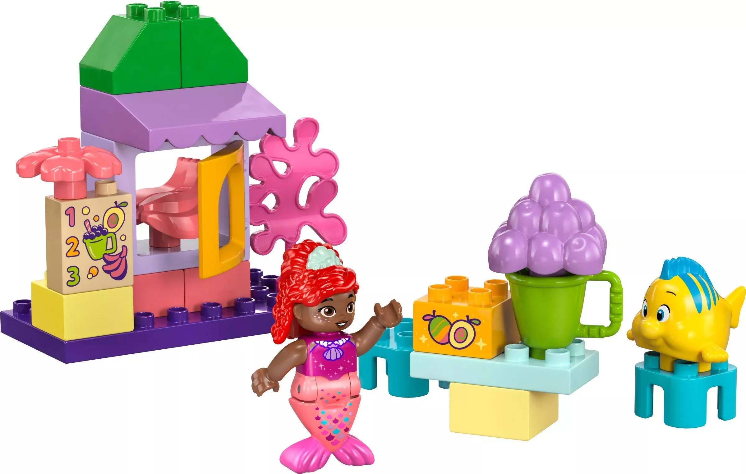 Set LEGO Duplo 10420 Ariel and Flounder's Café Stand