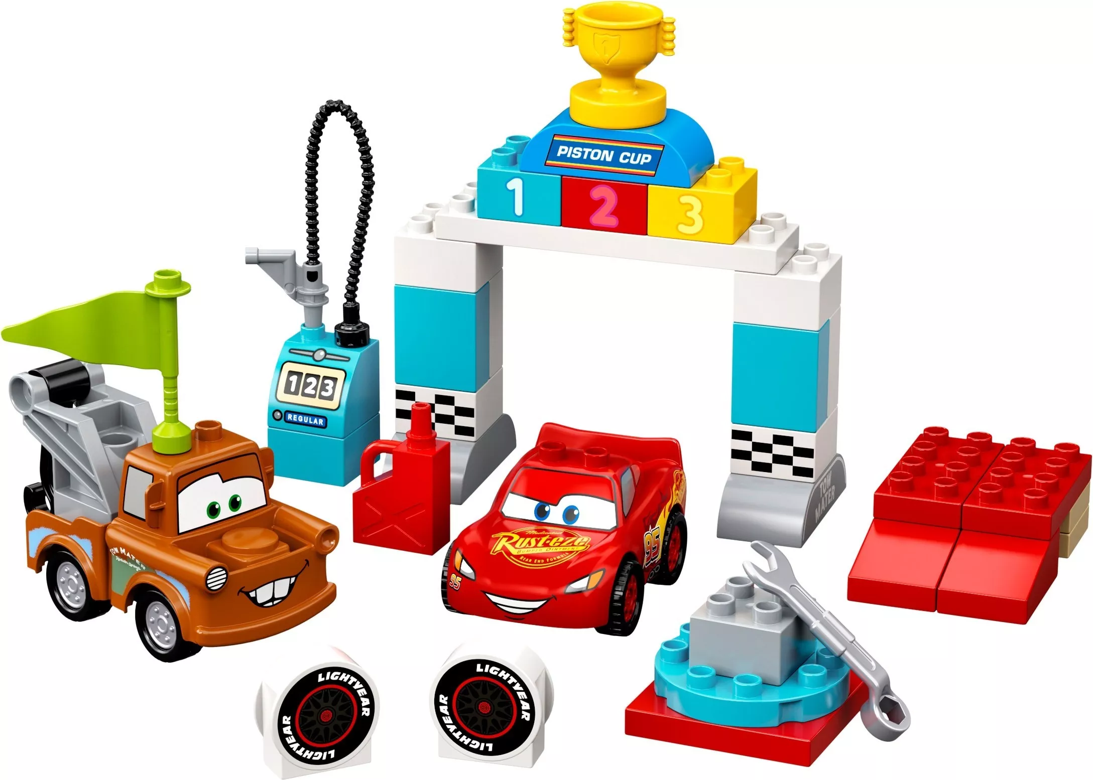 Set LEGO Duplo 10924 Lightning McQueen's Race Day