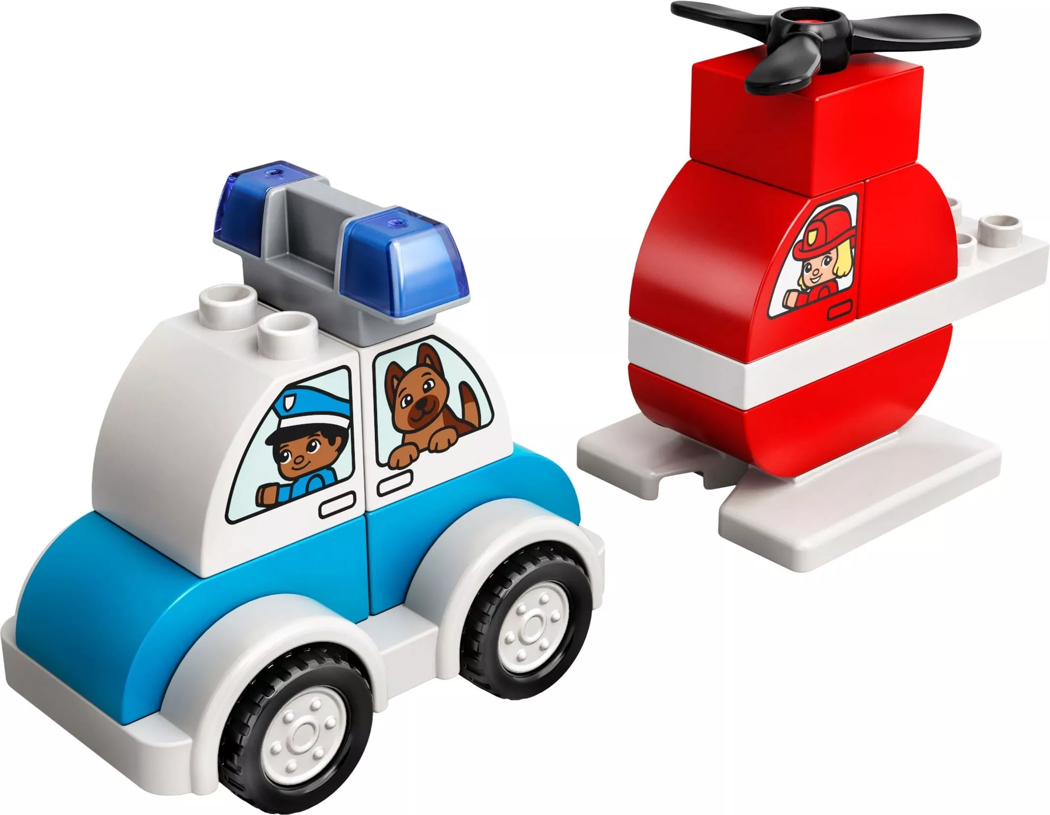 Set LEGO Duplo 10957 Fire Helicopter & Police Car