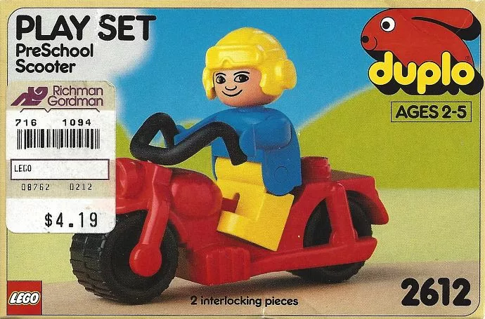 Set LEGO Duplo 2612 Motorbike & Rider