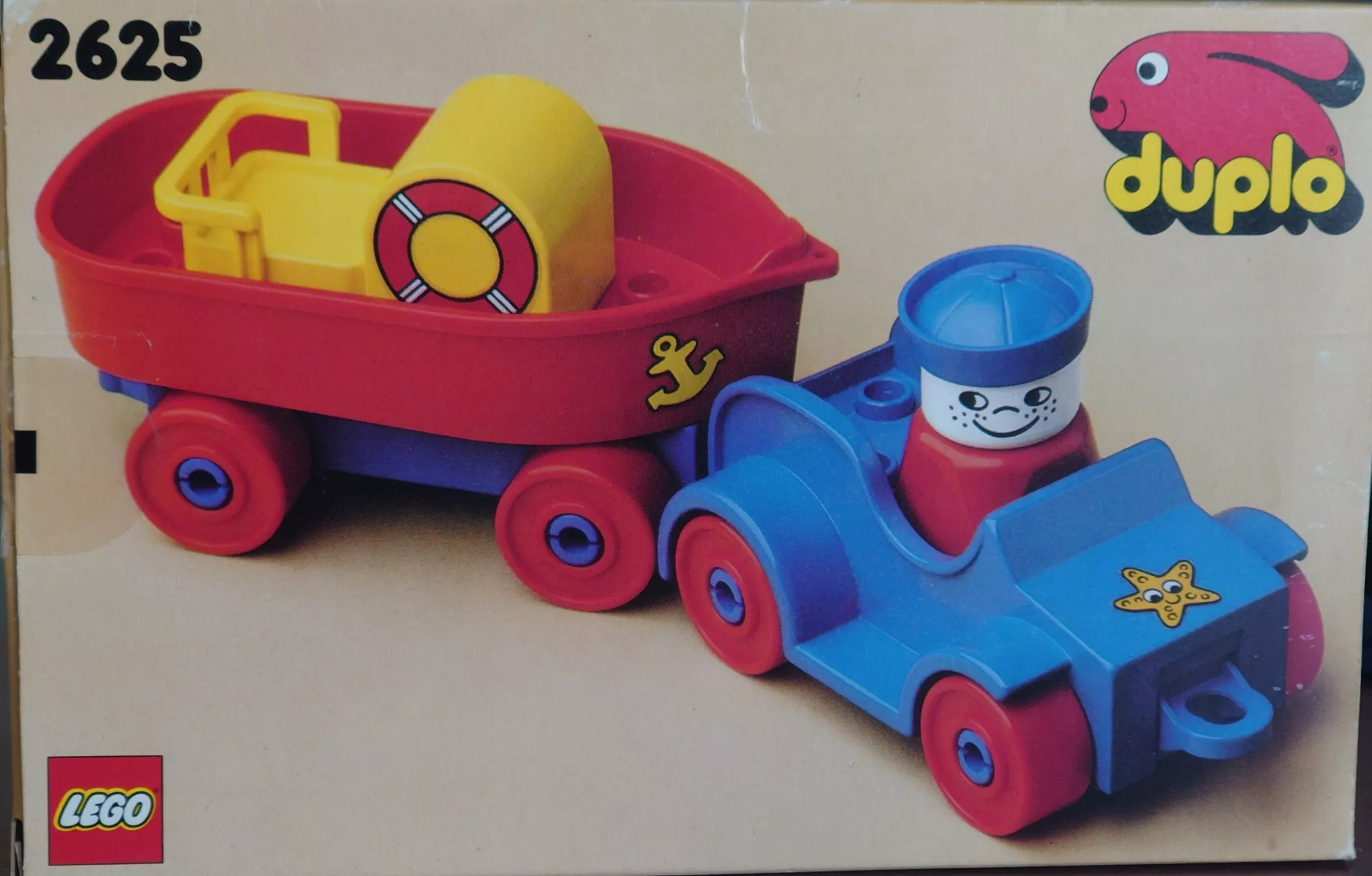 Set LEGO Duplo 2625 Car with Boat and Trailer