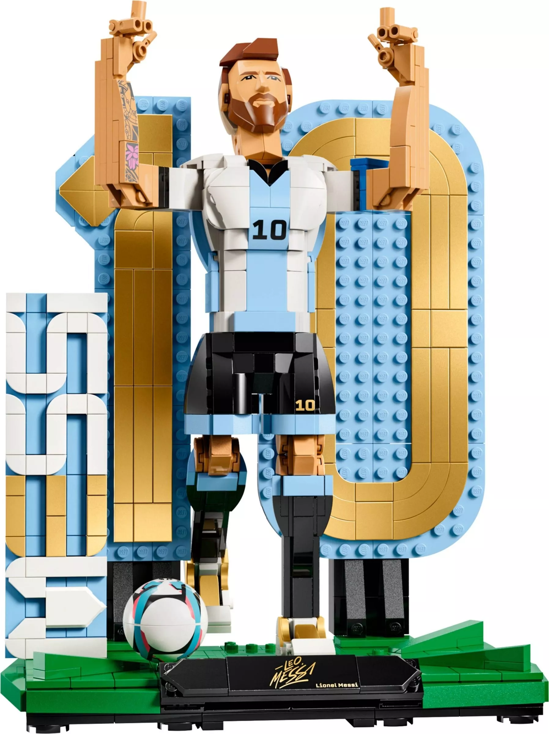 Set LEGO Éditions 43015 Lionel Messi - Légende du foot