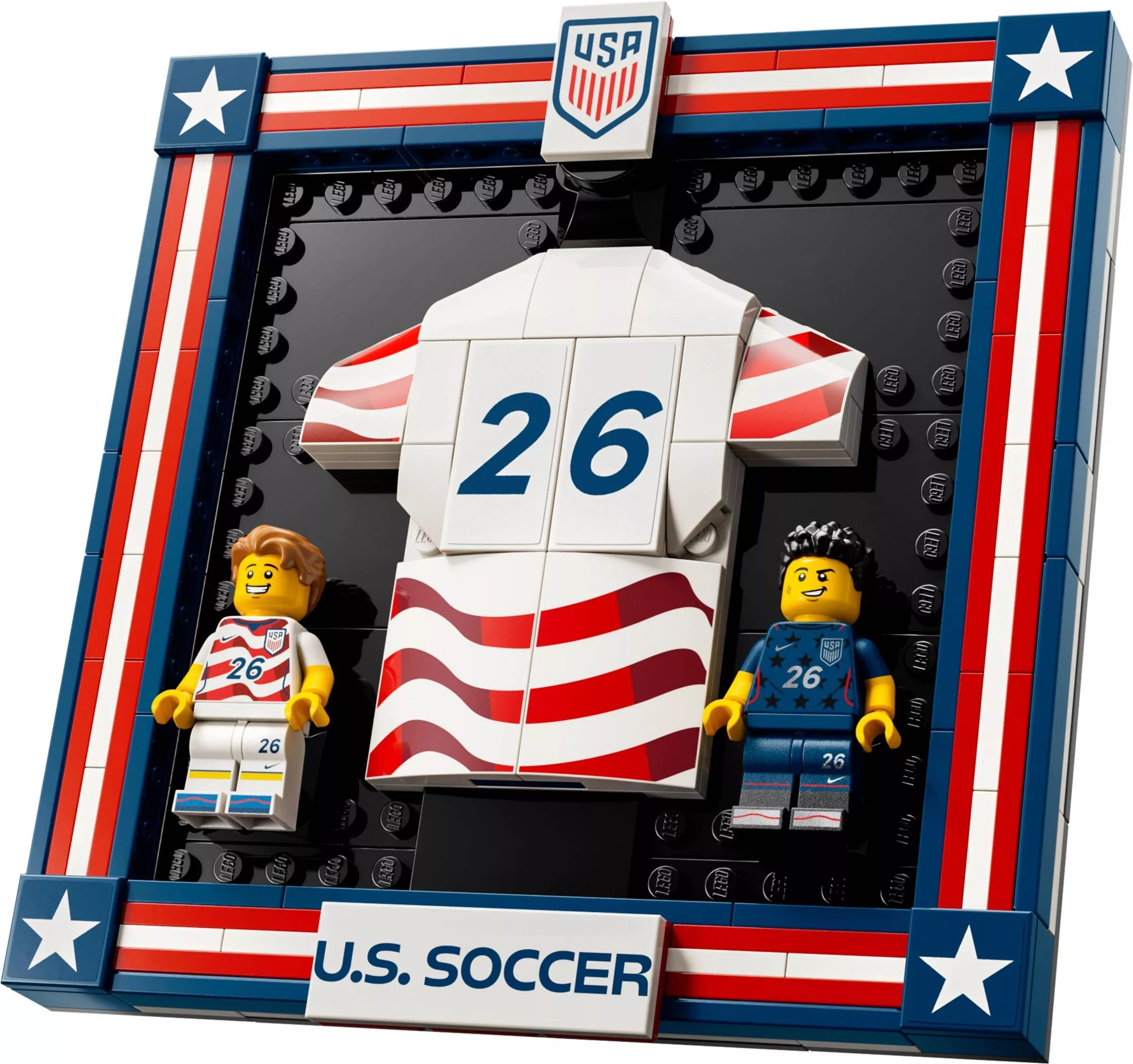 Set LEGO Éditions 43033 Maillot 2026 de l'équipe nationale américaine de foot