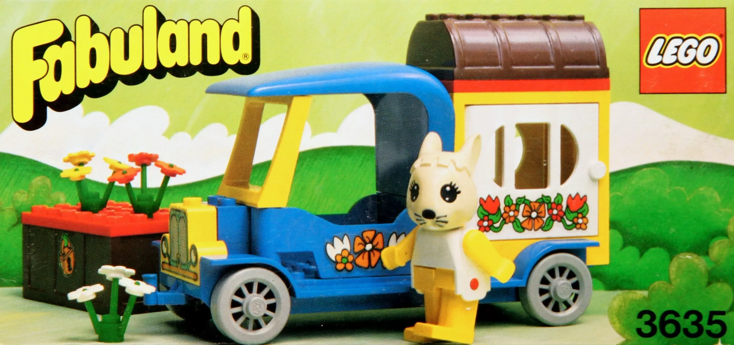 Set LEGO Fabuland 3635 Bonnie Bunny's Camper