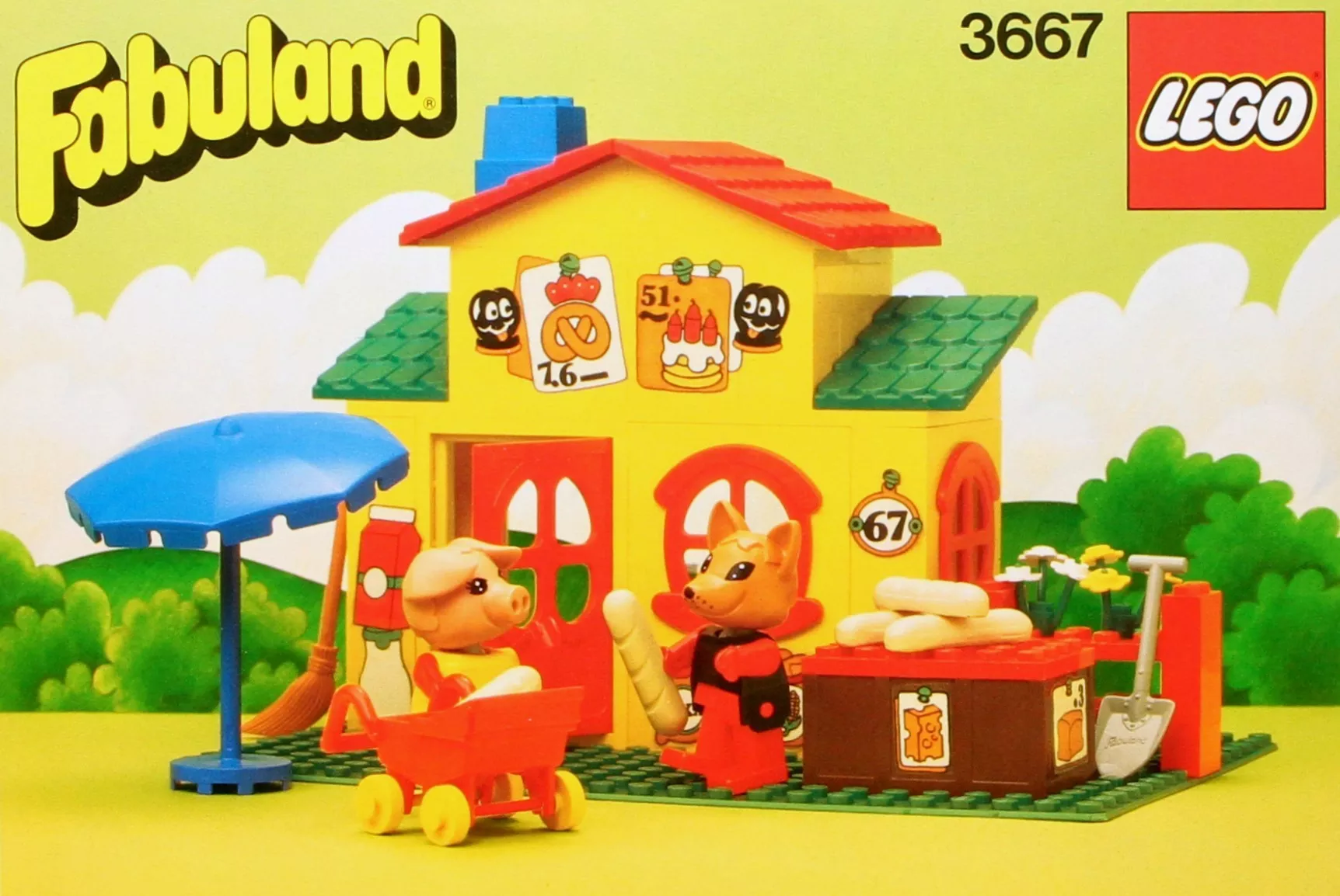 Set LEGO Fabuland 3667 Pat and Freddy's Shop