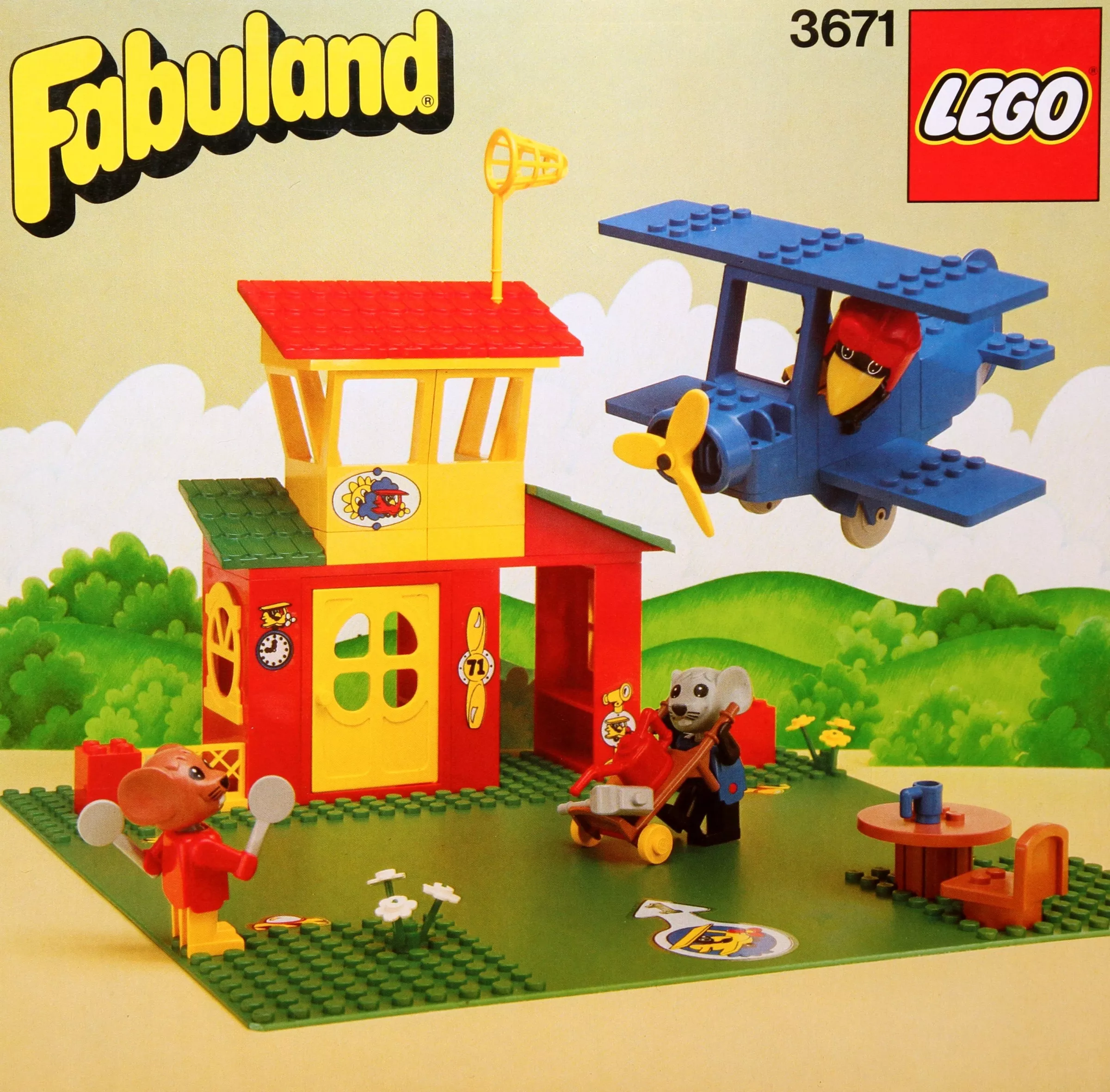 Set LEGO Fabuland 3671 Airport