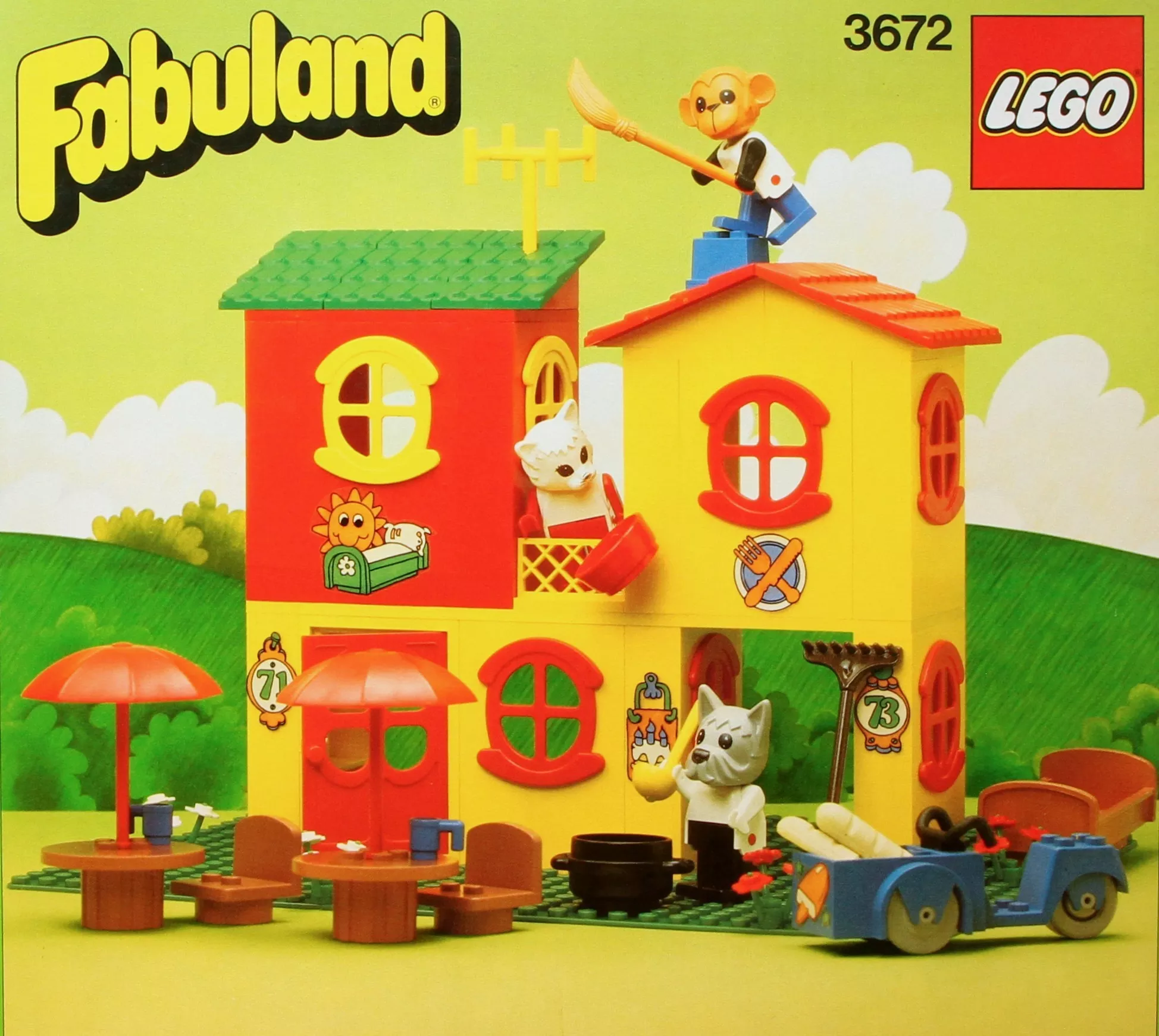 Set LEGO Fabuland 3672 The Motel