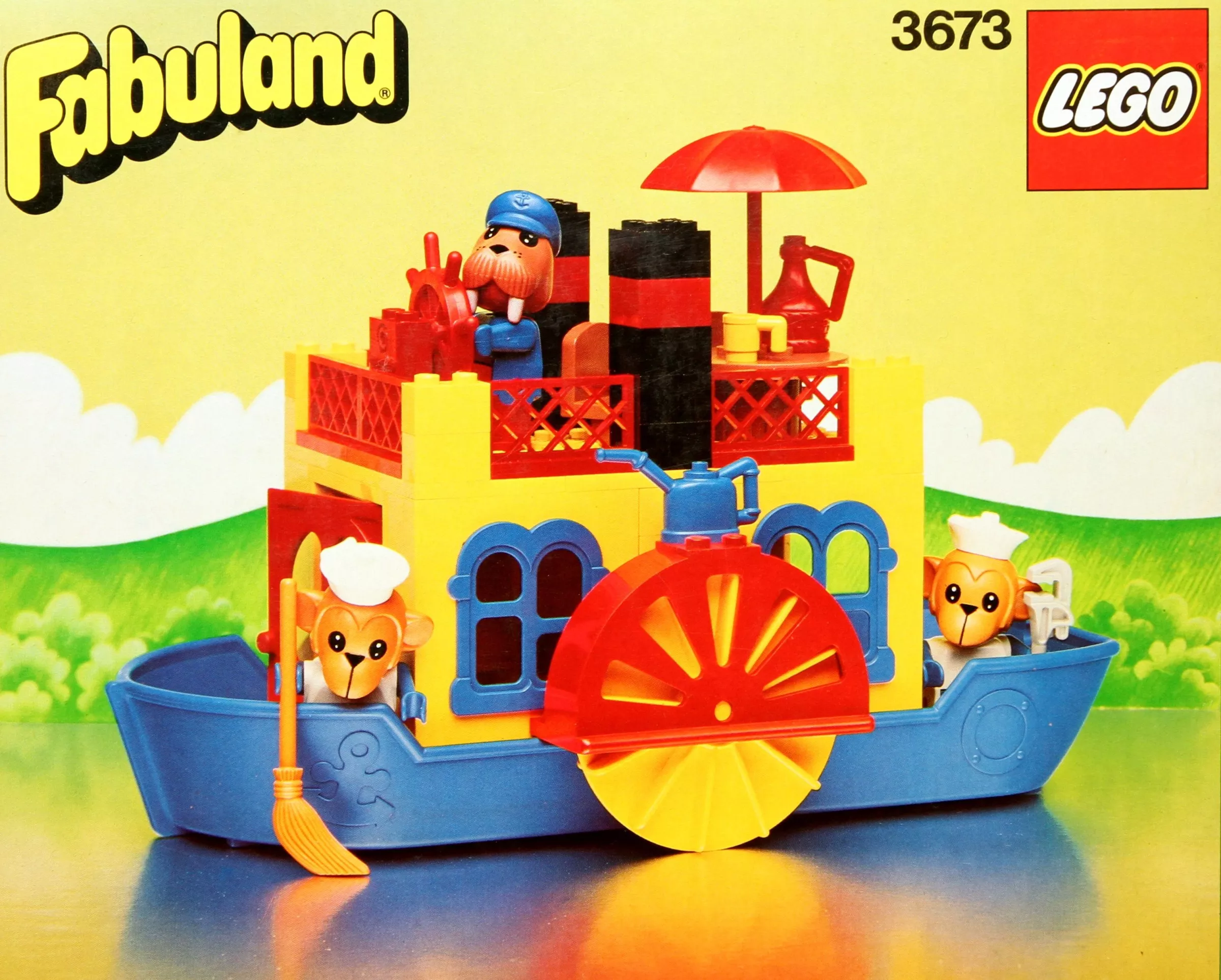Set LEGO Fabuland 3673 Paddle Steamer