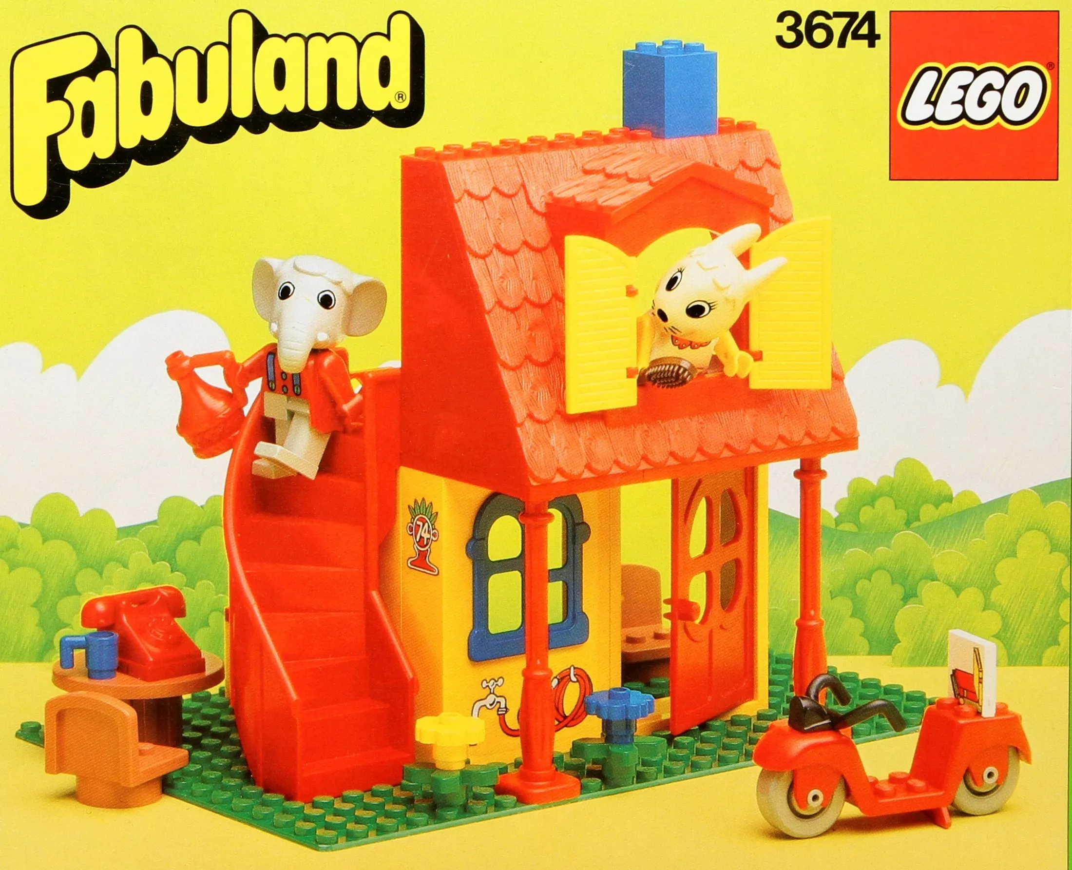 Set LEGO Fabuland 3674 Bonnie Bunny's New House