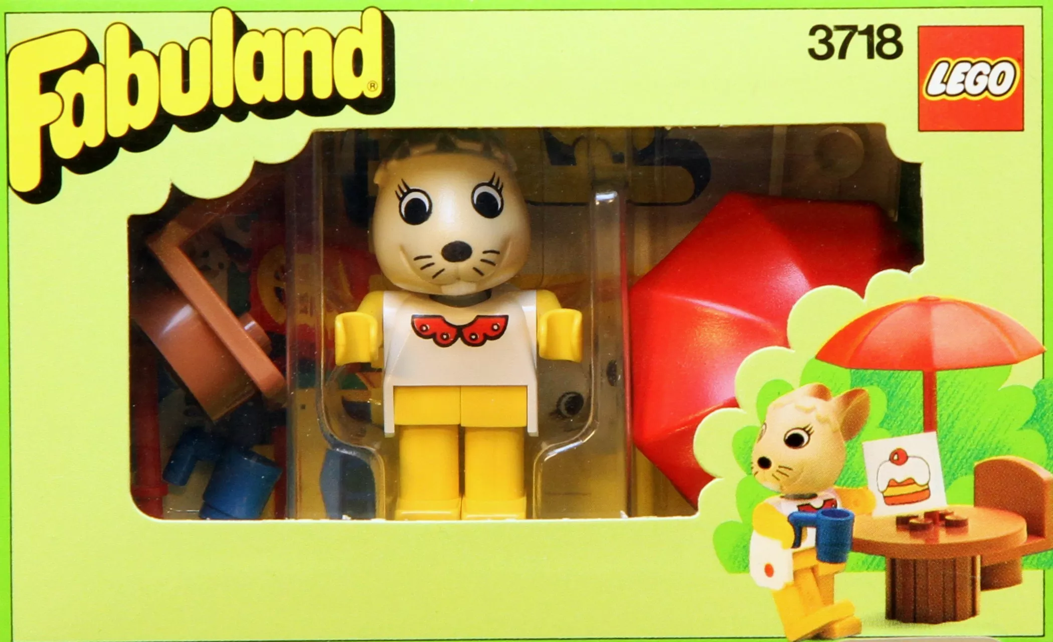Set LEGO Fabuland 3718 Outdoor Cafe with Bonnie Bunny