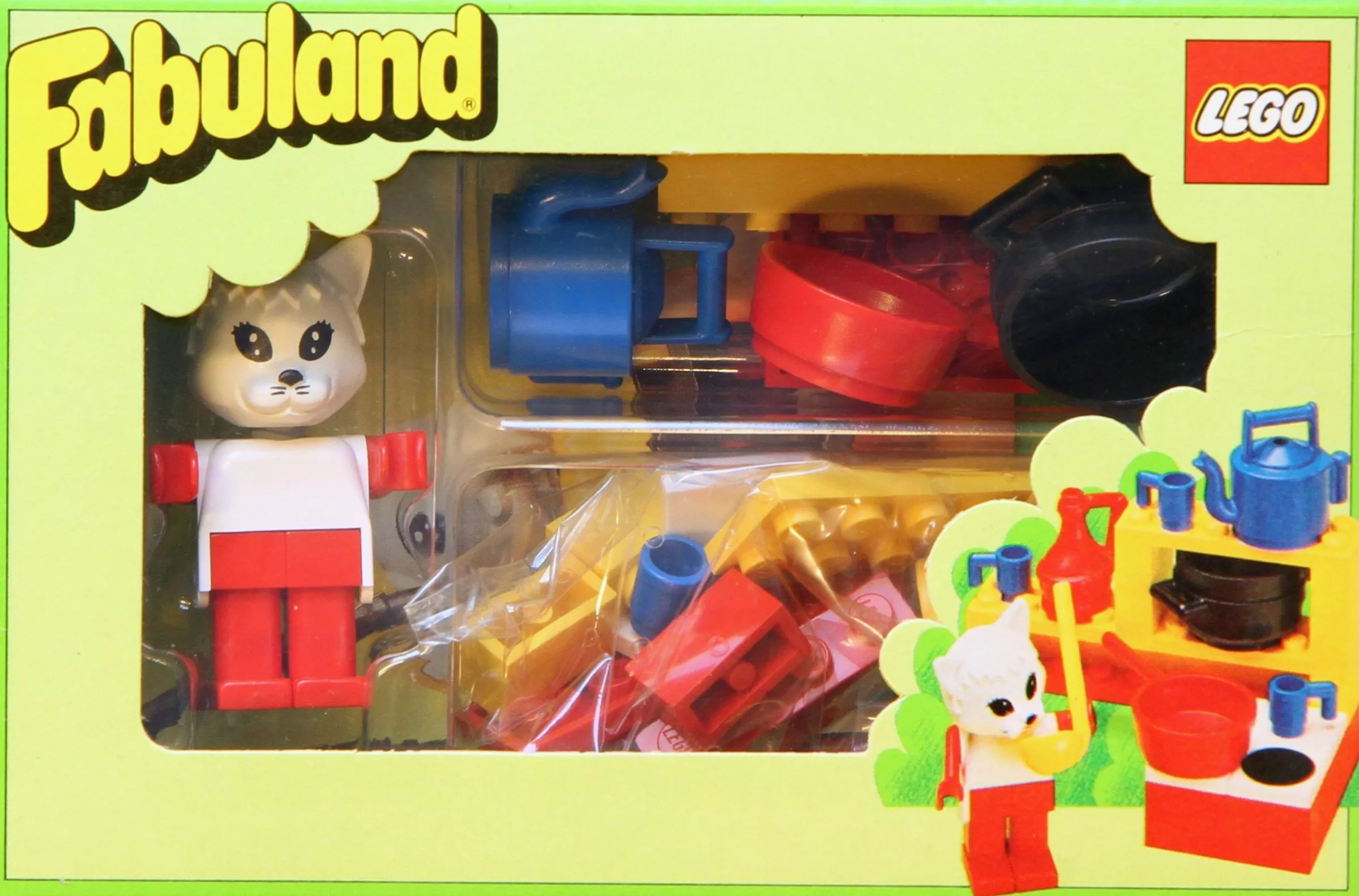 Set LEGO Fabuland 3795 Catherine Cat in her Kitchen