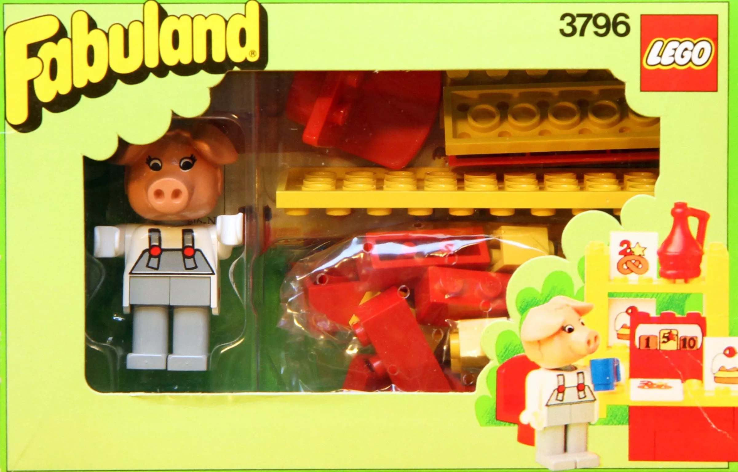 Set LEGO Fabuland 3796 Patricia Piglet at her Bakery