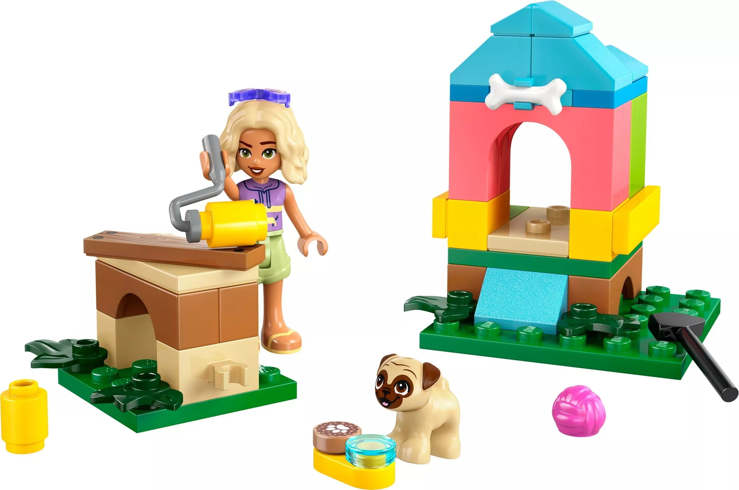 Set LEGO Friends 30697 Nova's Doghouse Build