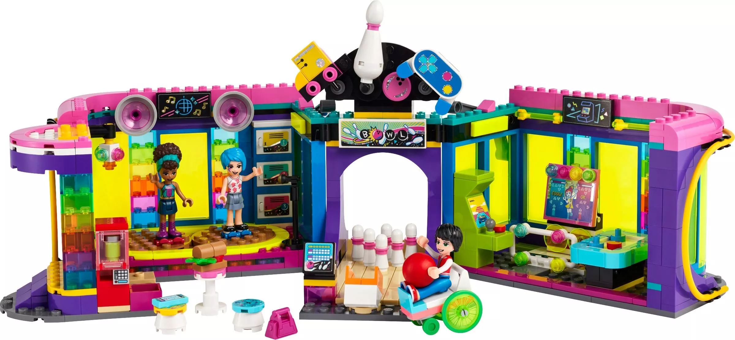 Set LEGO Friends 41708 Roller Disco Arcade