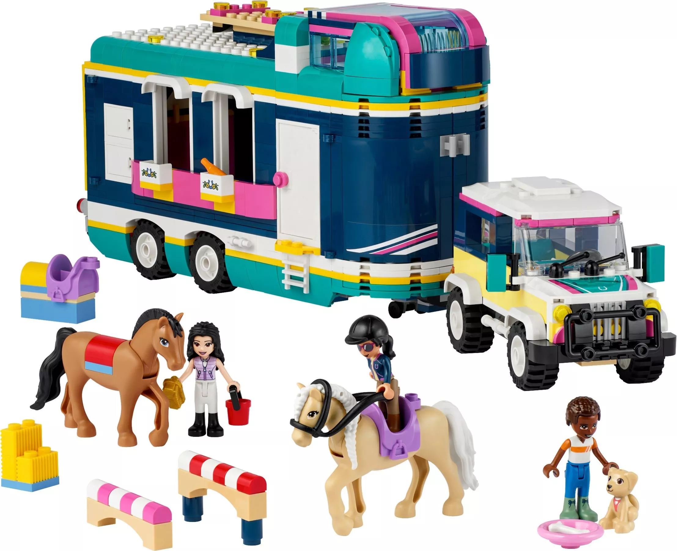Set LEGO Friends 41722 Horse Show Trailer